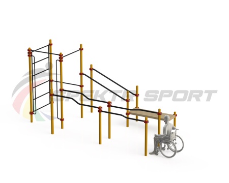 Купить Спортивный комплекс для инвалидов-колясочников WRK-D16_76mm в Галиче 