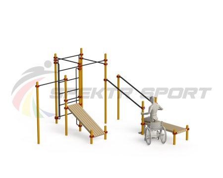 Купить Спортивный комплекс для инвалидов-колясочников WRK-D20_76mm в Галиче 